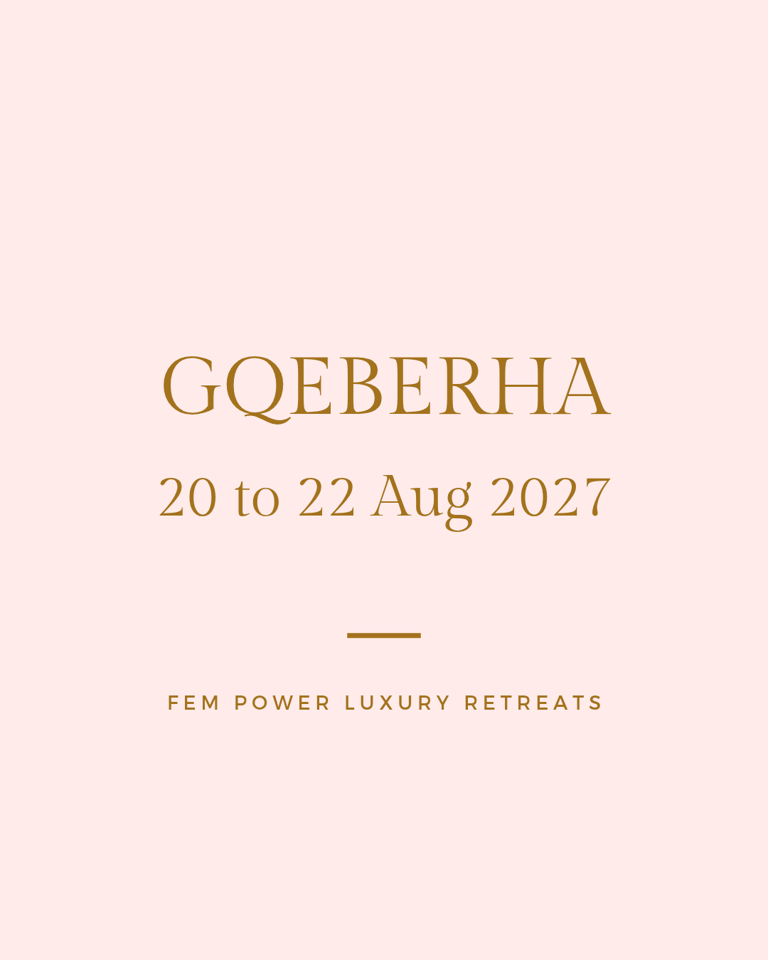 Gqeberha : Mother & Daughter Connection Retrea - 20 to 22 Aug 2027= R4 200
