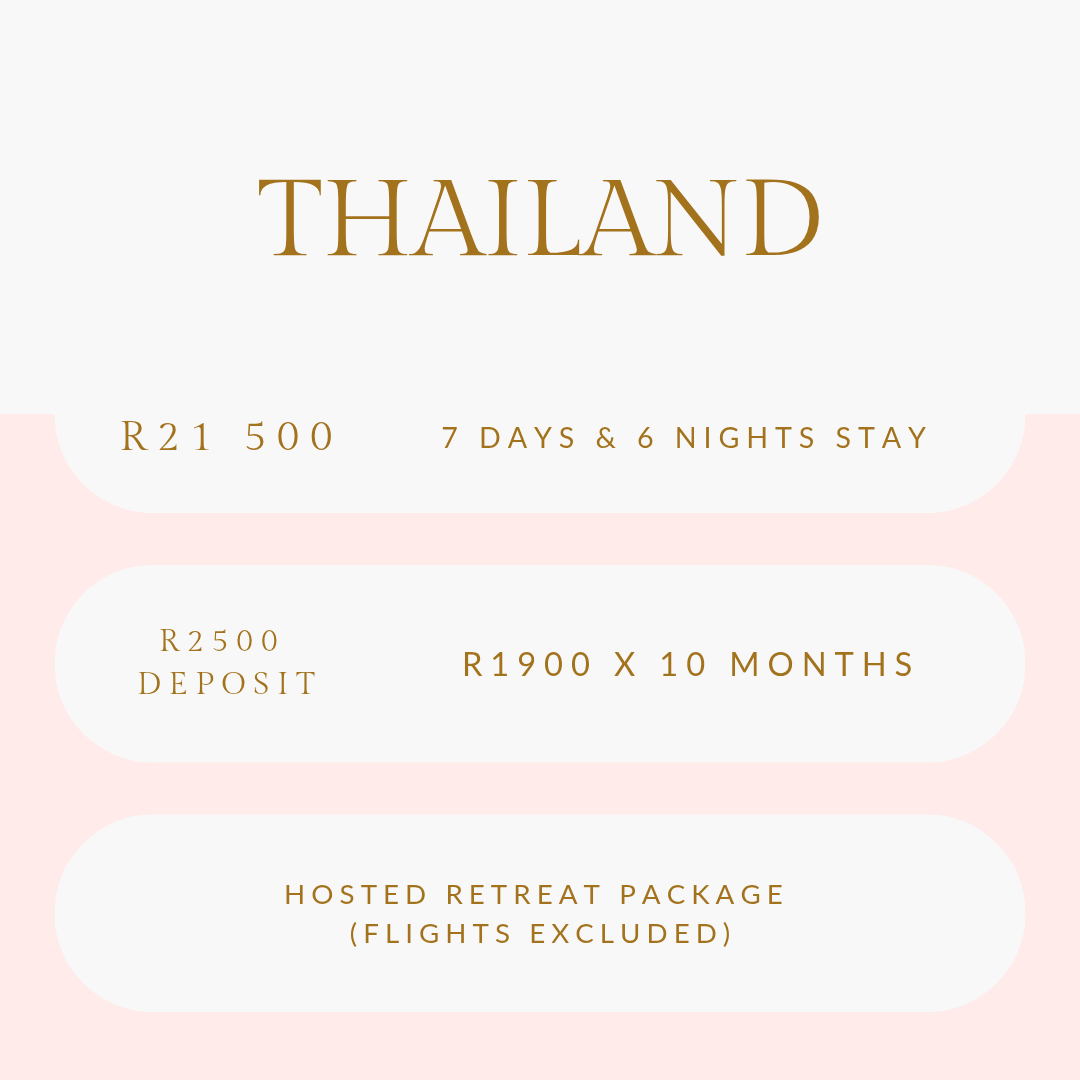 Thailand: 6 to 12 January 2027 = R21 500