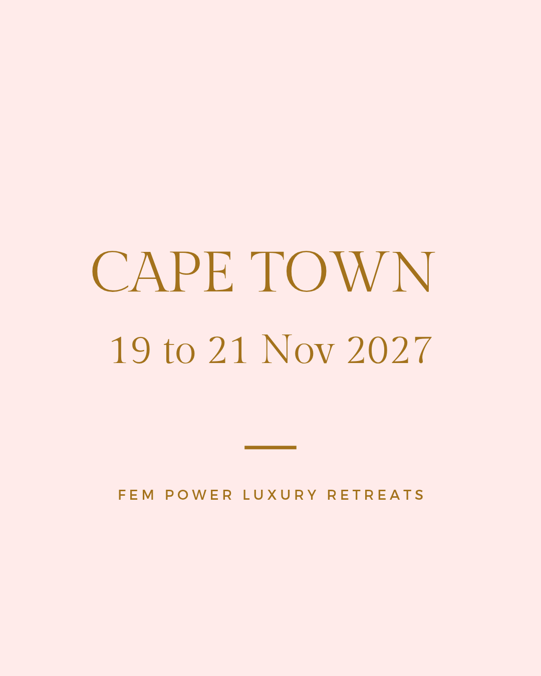 Cape Town: Visionary in Bloom Retreat - 19 to 21 Nov 2027 = R 4 500