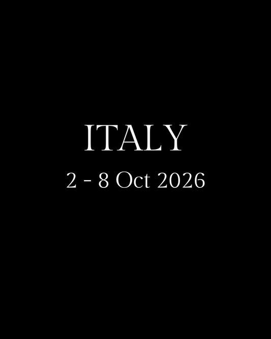 Italy Couples Retreat: 2 to 8 Oct 2026 = R49 500 per couple
