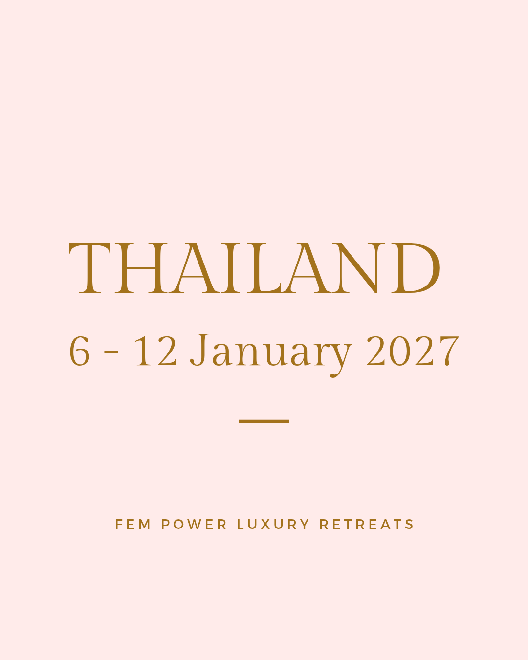 Thailand: 6 to 12 January 2027 = R21 500