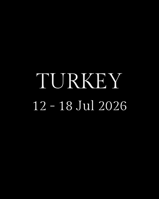 Turkey Couple's Retreat: 12 to 18 July 2026 = R45 000 per couple