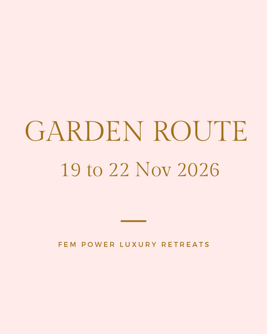Garden Route Retreat : 19 to 22 November 2026 = R6800 per person