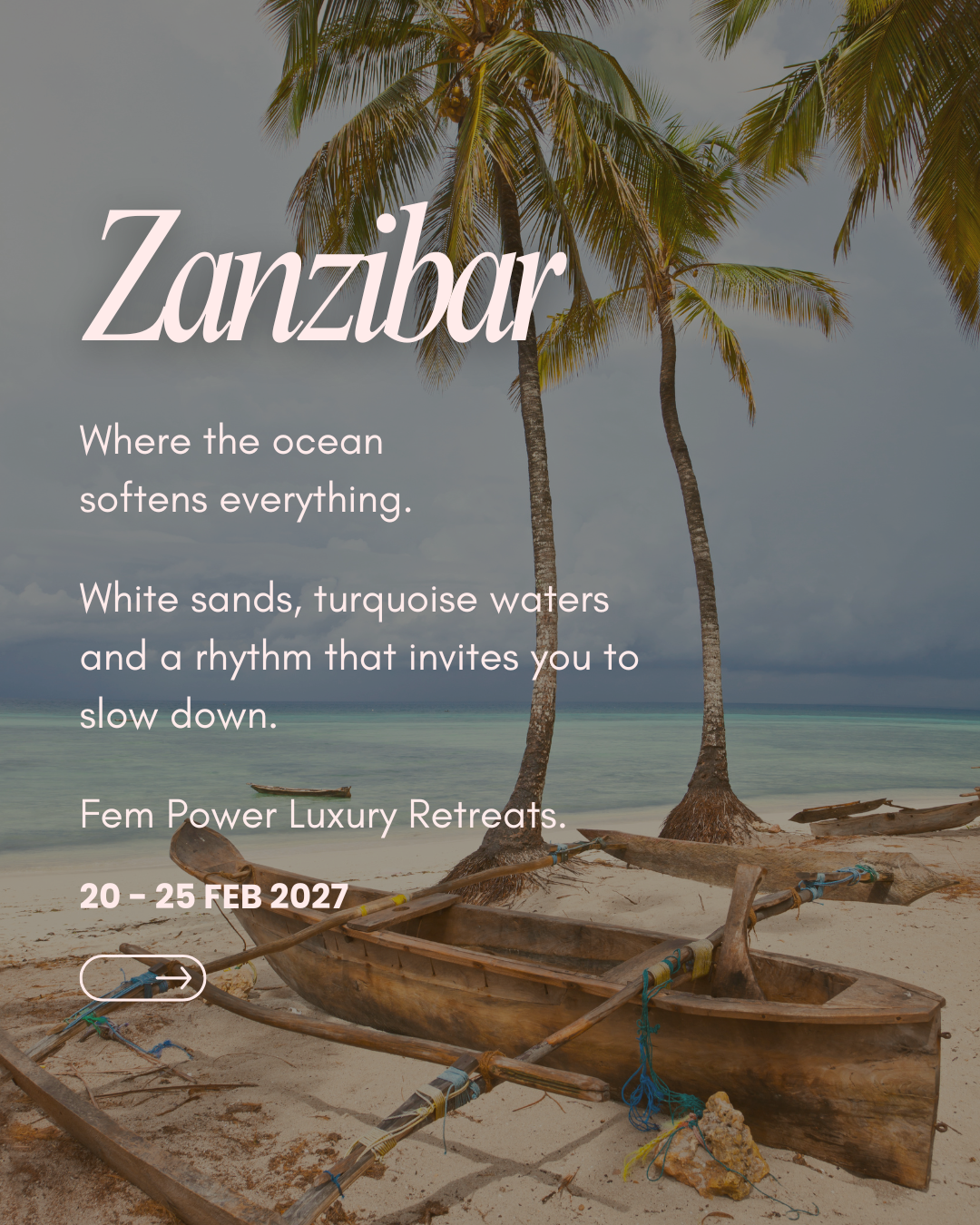 Zanzibar : 20 to 25 February 2027 = R20 500