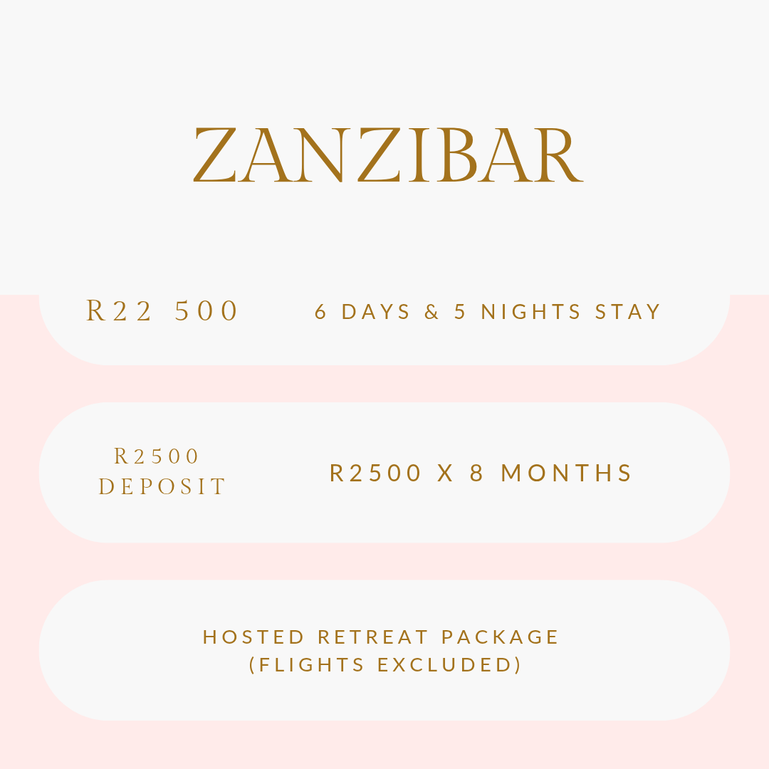 Zanzibar : 20 to 25 February 2027 = R22 500