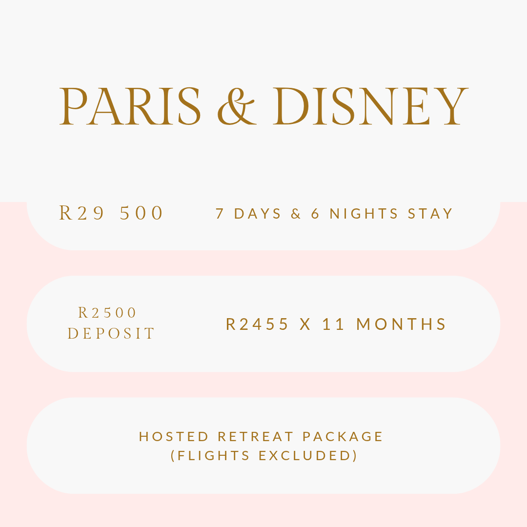 Paris & Disney: 14 to 20 June 2027 = R29 500